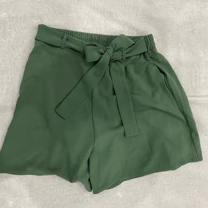 Green dressy shorts